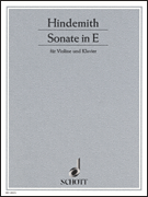 cover for Sonata E Major (1935)