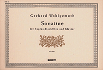 cover for Sonatina for Descant Recorder and Piano