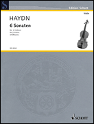 cover for 6 Sonatas Hob. VI:G1