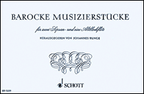 cover for Barock Muzierstuecke Ssa Recorder