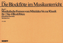 cover for Die Blockflöte im Musikunterricht (Recorder in Music Education) Vol. 2