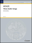 cover for Auden Songs 3 Tenor/piano