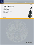 cover for Cadenza to the Violin Concerto No. 2, B minor, Op. 7