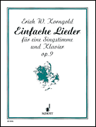 cover for Einfache Lieder Op. 9
