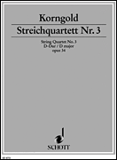 cover for String Quartet No. 3 in D Major
