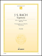 cover for Capriccio in B-flat Major, The Departure, BWV 992