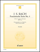 cover for French Suite No. 5 in G Major, BWV 816