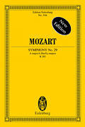 cover for Symphony No. 29 in A Major, K201