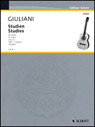 cover for Studies for Guitar, Op. 1a - Volume 1