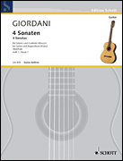 cover for Four Sonatas for Guitar and Piano