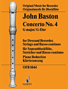 cover for Concerto No. 4 in G Major