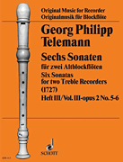 cover for 6 Sonatas Op. 2, Volume 2 (3-4)