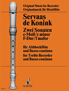cover for Sonatas 2 Alto Rec/bc