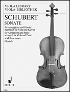 cover for Sonata for Arpeggione in A Minor, D 821