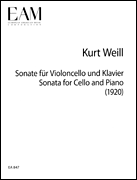 cover for Sonata for Cello and Piano (1920)