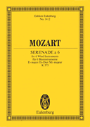 cover for Serenade for 6 Wind Instruments in E-flat Major, K.375