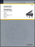cover for Variations on an Original Theme in E minor, Op. 1