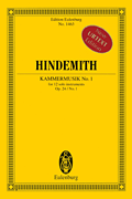 cover for Kammermusik No. 1 Op. 24 No. 1 (Chamber Music No. 1)