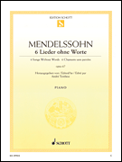 cover for Six Songs Without Words Op. 67 (6 Lieder ohne Worte)