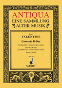 cover for Valentine Concerto Bbmaj Rec 2vln Bc