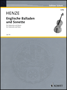 cover for Englische Balladen und Sonette (1984/85; 2003)