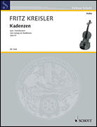 cover for Kreisler Cadenzas To Beethoven