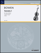 cover for Sonate No1 C Minor Viola And Piano