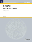 cover for 99 Bars for Barbara (String Quartet No. 4)