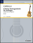 cover for 5 Little Pieces Solo Guitar Funf Kleine VortragsstÜcke
