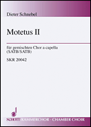 cover for Schnebel D Motetus 2 (ricercar)