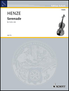 cover for Henze Serenade(1986) Solo Vln