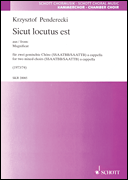 cover for Sicut locutus est from 'Magnificat'