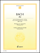 cover for Air in D Major from Orchestral Suite No. 3, BWV 1068