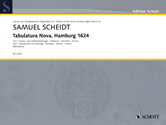 cover for Tabulatura Nova, Hamburg 1624 - Part 1