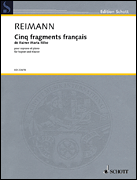 cover for Cinq Fragments Francais de Rainer Maria Rilke