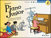 cover for Piano Junior: Lesson Book 1