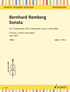 cover for Sonata in E Minor, Op. 38, No. 1 for 3 Cellos