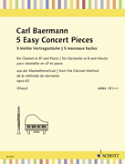 cover for 5 Easy Concert Pieces, Op. 63
