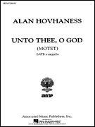 cover for Unto Thee O God  Motet A Cappella