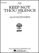 cover for Keep Not Thou Silence Motet A Cappella