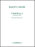 cover for Canon for 3 - In Memoriam of Igor Stravinsky