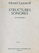 cover for Structures Sonores (1968)