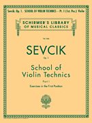 cover for School of Violin Technics, Op. 1 - Book 1