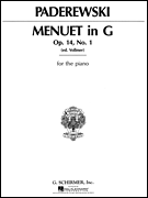 cover for Menuet in G, Op. 14, No. 1
