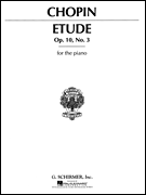 cover for Etude, Op. 10, No. 3 in E Major