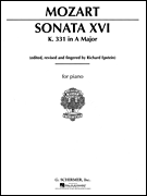 cover for Sonata No. 16 in A Major K331
