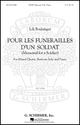 cover for Pour Les Funerailles D'Un Soldat (Memorial for a Soldier - SATB with Baritone Solo, Piano)