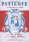 cover for Patience (or Bunthorne's Bride)
