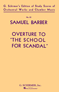 cover for Overture to The School for Scandal, Op. 5