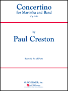 cover for Concertino for Marimba and Band, Op. 21b